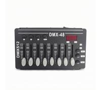 Fxzqgnh Console 512 48 Canaux En Métal Console 512 avec Faders Configurable Contrôleur pour Éclairagistes, Scène, Contrôleur DMX-48 À Batterie
