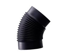 Fxzqgnh Coude Cheminée 45 Degrés Tube Fumée Accessoire Installation Poêle Tube Résistant Chaleur Inox Raccord Foyer Utilisation pour Maison Chauffage, S