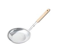 Fxzqgnh Écumoire à Manche En Bois pour La Friture et La Cuisson, 18cm