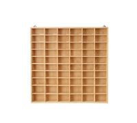 Fxzqgnh Étagère en Bois avec Compartiments Ouvert Étagère Murale Ouverte Morne Meuble pour Collectionneurs, Enfants, 60 Compartiments