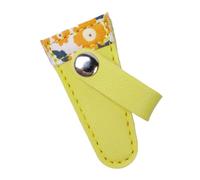 Fxzqgnh Étui Ciseaux Broderie Pochette Fermeture Boucle Protection PU Similicuir Accessoire Fleurs Rangement Adapté Coudre Arts Manuels Stockage Déplacement, B
