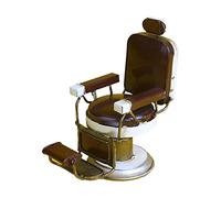 Fxzqgnh Fauteuil de Barbier Miniature Métal Rétro Vintage Modèle de Chaise pour Collection Décoration de Bureau Jouet de Poupée En Fer Adapté à La Maison Bure, Small Round