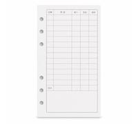 Fxzqgnh Feuilles recharge 6 trous - Feuilles Mobiles Perforées 120 pour Agenda et Carnet - Pour organiseur, Carnet de comptes