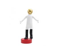 Fxzqgnh Figurine avec Tête Dorée Sculptural Figurine Visage Abstrait Élégant Statuette Personnage pour Entrée, 19 10 31CM, Figure D