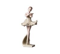 Fxzqgnh Figurine Danseuse en Tutu Délicat Statuette Danseuse en Tutu Morne Figurine pour Collectionneurs, Coiffeuse, Beige, Fille De Ballet, Mains Croisées sur La Poitrine