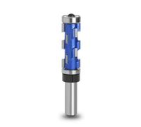 Fxzqgnh Fraise à Affleurer Hélicoïdale Carbure Fraise à Copier avec Roulement Supérieur Queue Droite Outil Menuiserie pour Ébénistes , 12mm X 19mm X 45mm