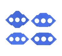 Fxzqgnh Gabarit de Fraisage D'angle En 4 Pièces pour Défonceuse, Gabarit de Fraisage D'angle, Machine à Chanfreiner Les Angles, Rabot à Lettres, Bleu