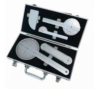 Fxzqgnh Goniomètre Orthopédique Fermeture à Loquet Goniomètre Rééducation Échelle Transparente Rapporteur Angulaire pour, Règle D Angle En Alliage D Aluminium Avec Boîte