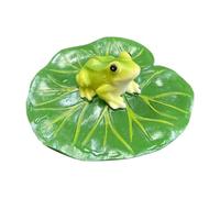 Fxzqgnh Grenouille Assise sur Une Feuille de, Sculpture, Accessoire de Jardinage, Reproduction