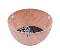 Fxzqgnh Jardinière Suspendue Panier à Suspendre Pot de Décoration Support pour Patio Corbeille Florale Auto-arrosante avec Chaîne Amovible Convient à La Déco, Rose