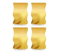 Fxzqgnh Lot de 4 Marque-places En Acrylique avec Support Robuste pour Créer Des Numéros de Table Décoratifs, Adaptés Aux Réceptions de Bar, Style de vague, Cartes 11,5x17 cm