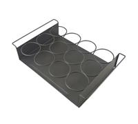Fxzqgnh Organisateur Boissons avec Poignées Compact Porte-Canettes avec Plateau Rangement pour Cuisine, Bar, Gris Fusil