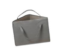 Fxzqgnh Organisateur de cintre rigide avec poignées, support de cintre recouvert de tissu Oxford, boîte de rangement étanche avec couvercle, triangle gris