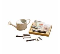 Fxzqgnh Outils de Jardin Miniatures Réaliste Arrosoir Miniature Compact Mini Arrosoir Décoratif pour 14 Ans et Plus, Beige, Arrosoir De Jardin avec Graines De Légumes