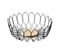 Fxzqgnh Panier à Fruits En Fil de Fer, Panier de Rangement pour Fruits et Légumes avec Base, Présentoir de Service, Porte-collations, 25cmx9cm
