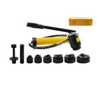 Fxzqgnh Poinçonneuse Hydraulique Divisée Compact Poinçonneuse Robuste Poinçon pour Métalliers, Professionnels, Perforateur Hydraulique SYK-15B 22-60mm Avec Boîte En Fer