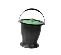 Fxzqgnh Pot de Chambre avec Couvercle Urinal Bouteille Seau D'Aisance Pot Toilette Portable En Pp Entretien Facile Adapté pour Adultes Femmes Soins à Domicile, Vert