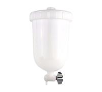 Fxzqgnh Pulvérisateur Bouteille à Air pour Peinture Pot Réservoir Gravité Fileté pour Aérographe Accessoire Outil Main PP Connexion Métallique Solide Adapté à, 400 ML monté sur Le côté