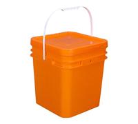 Fxzqgnh Seau Carré, Seau à Peinture avec Couvercle, Récipient Alimentaire Léger et Robuste avec Poignée, 25l