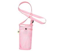 Fxzqgnh Sports Bottle Cover Support Bouteille Nylon avec Pochette Mobile Intégrée Sac Couverture Étui Transport Bouteille avec Sangle Bandoulière, Rose
