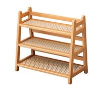 Fxzqgnh Support pour Bouteilles de Sirop, étagère de Comptoir de Cuisine, Porte-épices En Bambou, Porte-gobelet pour Comptoir, Bureau, Coiffeuse, Garde-manger, Couleur Du Bois