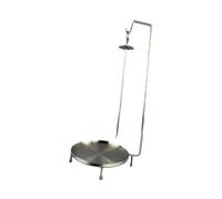 Fxzqgnh Support Vertical pour Barbecue, Porte-brochettes avec Bac Récupérateur de