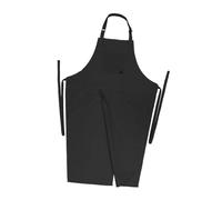 Fxzqgnh Tablier En Céramique à Jambes Fendues, Tour de Cou Suspendu, Outil En Cuir 68 Cm X 110 Cm, Portable pour Hommes et Femmes, pour Barman, Terrasse, Noir