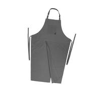 Fxzqgnh Tablier En Céramique à Jambes Fendues, Tour de Cou Suspendu, Outil En Cuir 68 Cm X 110 Cm, Portable pour Hommes et Femmes, pour Barman, Terrasse, Gris