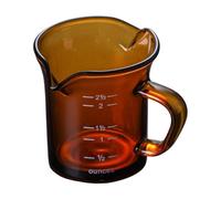 Fxzqgnh Tasse à Mesurer En Verre Expresso de 70 Ml avec Ouverture En Forme pour Café et, Jaune