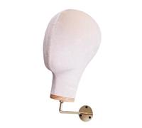 Fxzqgnh Tête de Mannequin Murale pour Femme En Velours, Porte-chapeaux Polyvalent, 28 Cm de Hauteur, pour Présenter Casques Audio et Bijoux, Beige