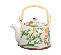 Fxzqgnh Théière Teekanne avec Tamis 900 Ml, Traditionnelle et En Vrac, Idéale pour Les Hôtels, Les Familles et, Motif En Bambou