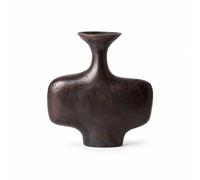 Fxzqgnh Vase à Feuille Ginkgo Argenté Vase avec Motif Feuille Ginkgo Tendance pour Table, Argent, Moyen 33 14.5 H23.5cm