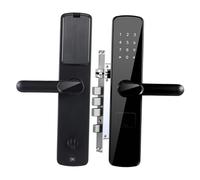 Fxzqgnh Verrou Intelligent Clavier Entrée Sans ode Accès Contrôle Via Application de Passe Clé Mécanique Conçu pour En Bois Mé, pour Tt