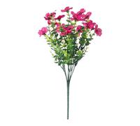 Fxzqgnh Violet Artificielle Bouquet Branche Faux Plante Eucalyptus Tige PP Fer Élégant Sans Arrosage Convient pour Bureau Salon Chambre Entrée, Rose Rouge