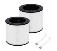 FY0611 Filtre HEPA de Rechange Compatible avec Purificateur d'air Philips série 600 AC0650/10 AC0651/10 - Partie FY0611/30 - Lot de 2 Filtres HEPA + 2 Brosses de Nettoyage