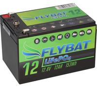 FYBAT LiFePO4 Akku 12V (12,8V) 12Ah inkl. Bluetooth et CanBus