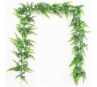 Fycooler Plante Artificielle Lierre Artificiel Guirlande Chambre, 190cm Faux Lierre, Lieres Artificielles Decoration pour Cuisine,Patio,Balançoire,Mariage,Bureau,Fête,Noël,Décoration d'halloween,Vert
