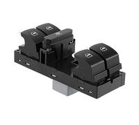 Fydun Ensemble de Boutons de Panneau de Commutation de Fenêtre Fydun | Remplacement de L'interrupteur Principal de Commande de Porte de Voiture en Plastique Durable, Garniture Chromée,