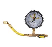 Fydun Ensemble de Test de Manomètre de Réfrigération de Climatisation 1/4 SAE avec Vanne Sphérique pour R134a R22 R410A R32