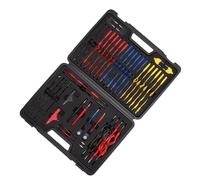Fydun Kit de 92 Pièces de Câbles de Test pour Multimètre Automobile, avec Jeu de Sondes en Silicone et Pinces, pour Diagnostic de Circuit de Voiture, Camion, Camping-car