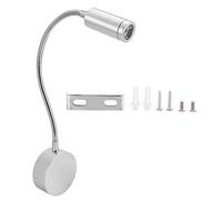 Fyearfly 1W Flexible 360° Rotatif LED Applique Murale Réglable Veilleuse Liseuse 85V-265V pour Maison Salon Chambre Porche