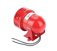 Fyearfly 220V 120DB Rouge Mini Métal Alarme Moteur Son Industrielle Électrique Garde Contre Le Vol MS-190, Alarme Moteur Industriel Cloche Avertisseur Sonore Sirène
