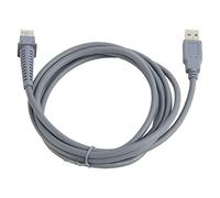 Fyearfly Câble de scanner de codes-barres LS2208, câble USB en PVC de 2 m pour numérisation flexible, ligne de données de remplacement compatible avec les unités de lecture Symbol 2208AP, LS4278