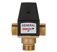 Fyearfly Mitigeur Thermostatique 3 Voies, Mitigeur Thermostatique Pour Chauffe-Eau Solairelimiteur Temperature Chauffe Eau Limiteur TÉlectrovanne Magnétique en Laiton