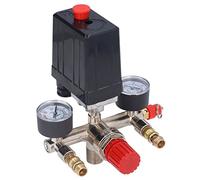 Fyearfly Régulateur De Pression du Compresseur d'air, Régulateur De Pression Réglable 90-120 Psi, Régulateur De Compresseur d'air avec Manomètre, AC 240 V/380 V