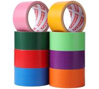 Fyguard Lot de 8 rouleaux de ruban adhésif blindé multicolore - 48 mm x 9 m - En tissu - Étanche - Pour l'intérieur et l'extérieur - Réparation, fixation et renforcement
