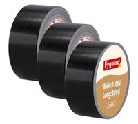 Fyguard Ruban Gaffa Noir, 3 Rouleaux 28 M X 36 Mm, Sans Résidus