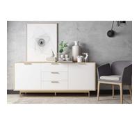 Concept Usine Buffet scandinave FYN blanc et bois naturel