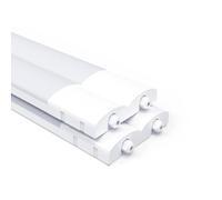 Fynokst Lot de 4 Réglette LED 120 cm, 36W 3960 LM Neon LED, 3 Couleur (3000K/4000K/6500K) IP65 extérieur étanche, Tubes Lumineux pour garage, Cave,entrepôt, bureau, atelier, éclairage de cuisine