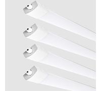 Fynokst Lot de 4 Réglette LED 150 cm, 48W 5280 LM Neon LED, 3 Couleur (3000K/4000K/6500K) IP65 extérieur étanche, Tubes Lumineux pour garage, Cave,entrepôt, bureau, atelier, éclairage de cuisine